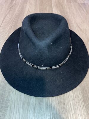 Outback Trading Co Adult Broken Hill Collection Black 100% Wool Wool Hat  1313