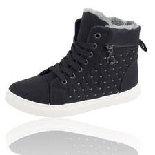 Damen Neu Sneaker Gefütterte Stiefeletten Fr...