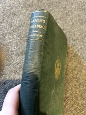 Dante Alighieri Paradiso Translated by Longfellow 1867 divina commedia rare book