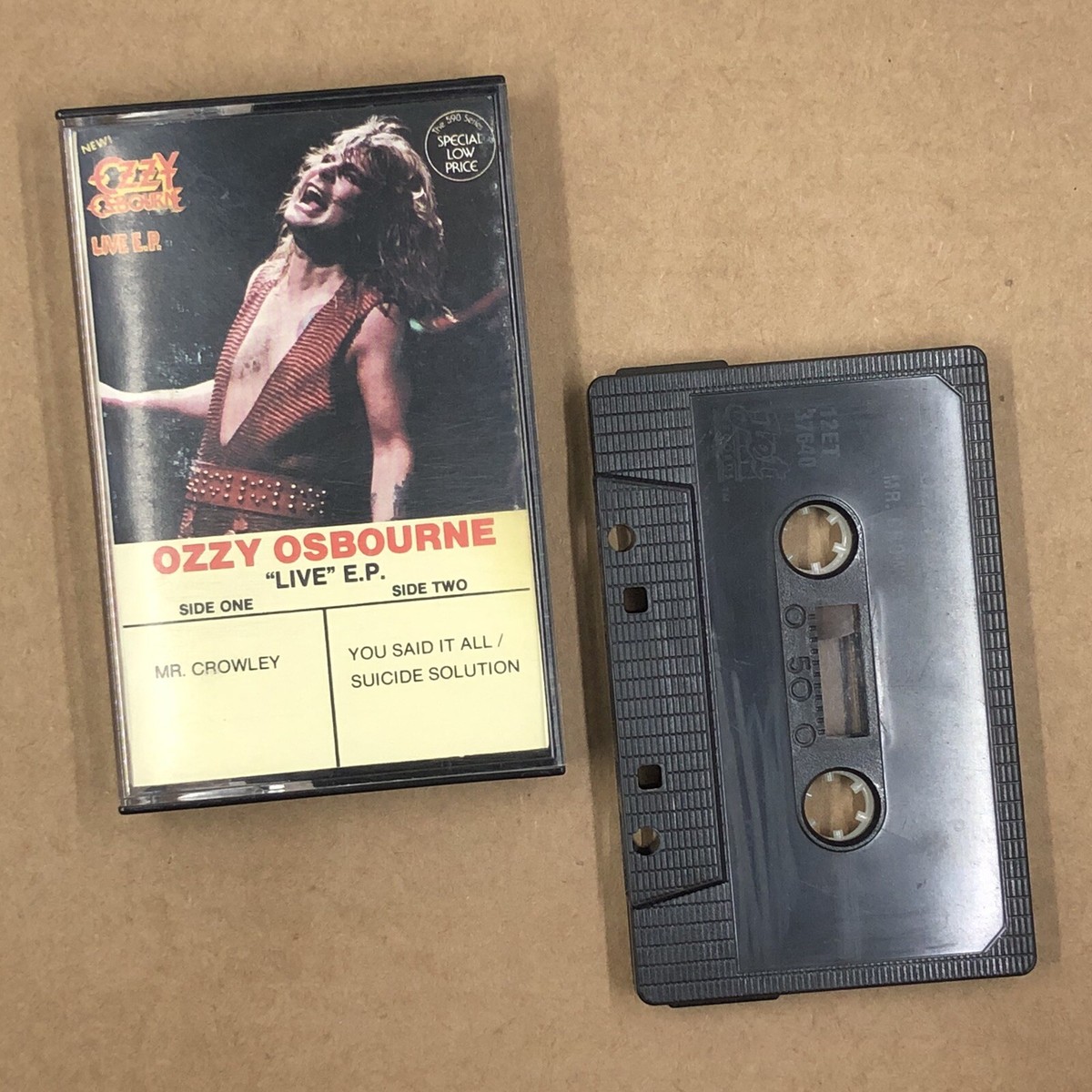 OZZY OSBOURNE Cassette Tape 80s Metal LIVE EP MR CROWLEY JET