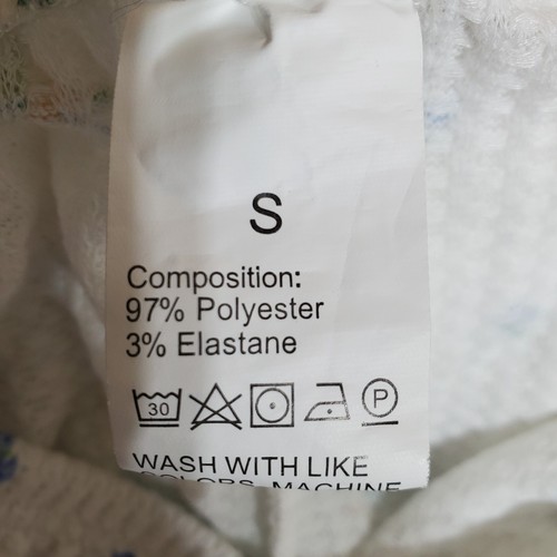 Pantalones de salón de pijama de colección tejido térmico gofre cintura elástica talla pequeña dobladillo de lechuga - Imagen 6 de 6