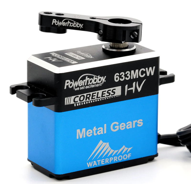 NEW Powerhobby 633MCW HV Waterproof Coreless Steel Gear Servo / Aluminum Case