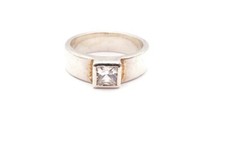 Sterling Silver 925 Cubic Zirconia Ring Size 9 I2