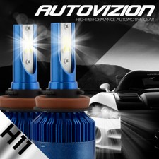 Pair C6 Cob Led Fog Lamp H8 H9 H11 6000k 388w Hid Led Headlight Light Kits