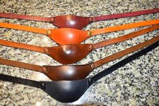 SLIM Leather eye patch for adults -adjustable with buckle-good for permanent use