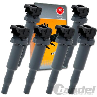 6 NGK Zündspule passend für BMW 1 E87 3 E90 E91 5 E60 6 E63 7 E65 E66 Z4 E85 E86