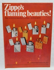 ZIPPO LIGHTER  ZIPPO MANUFACTURING COMPANY 1969 ADVERTISEMENT