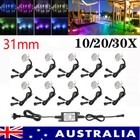 10/20/30X 31mm LED Warm White/Cold White/Blue/RGBW/RGB+IC Step Plinth Deck Light