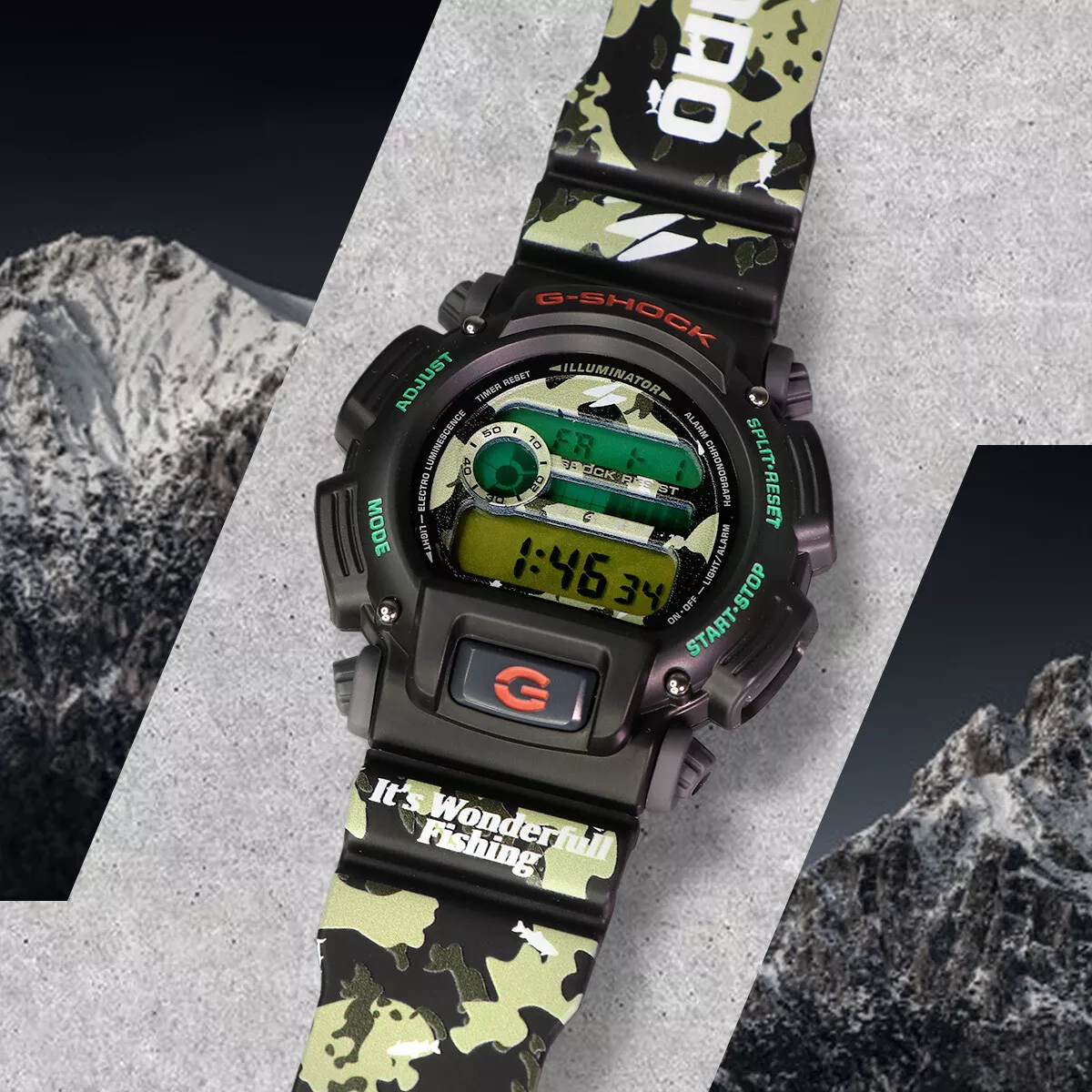 Customized Designed Shimano Camo Original Casio DW 9052 G Shock