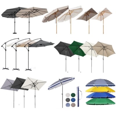 Sekey Sonnenschirm Rechteckig Ampelschirm Balkon Garten Terasse Camping