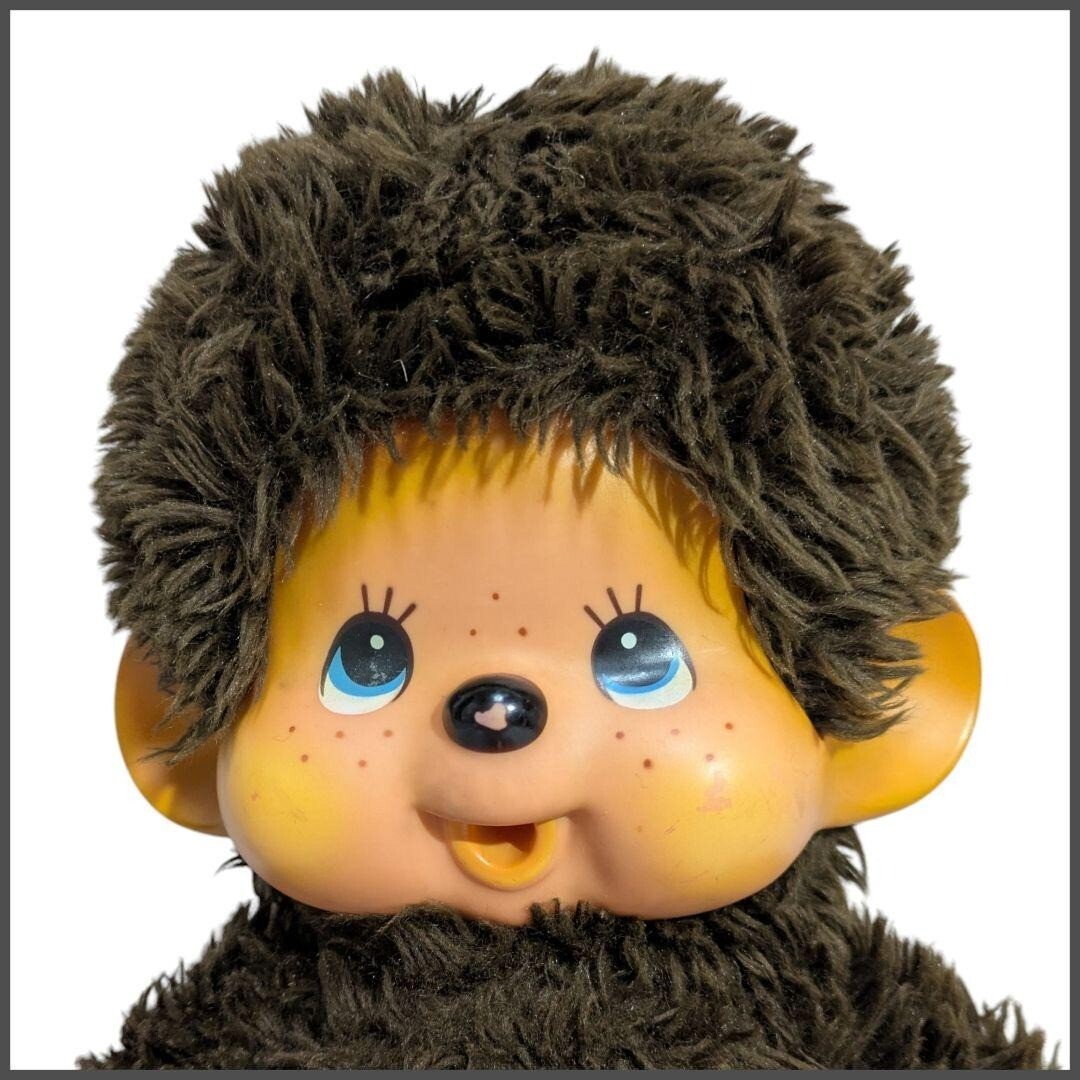 1974 Vintage Monchhichi First Generation Blue Eye Tag Showa Retro