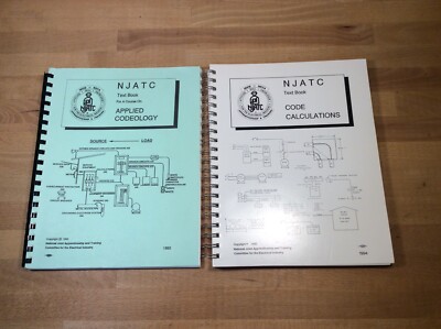 Lot of 2 NJATC Text Books, Codeology, Code Calculations, 1993, 1994, Paperback
