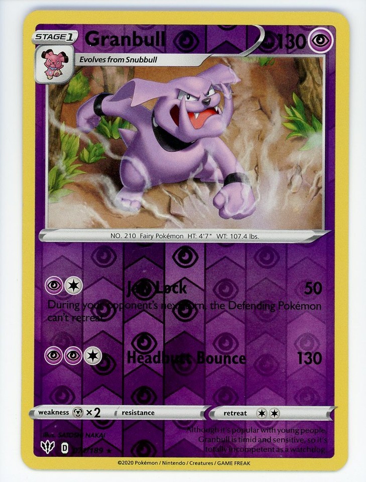 Las mejores ofertas en Granbull 071/189 Swsh03: Darkness Ablaze | eBay