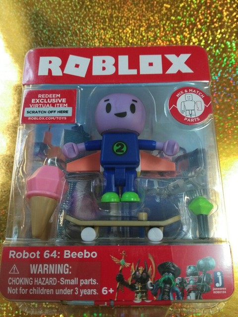 2019 Roblox Figure Robot 64 Beebo With Item Code In Hand - 