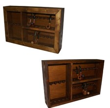 Portapipe 23 posti rastrelliera vetrina in legno pipe lunghe espositore pipa 