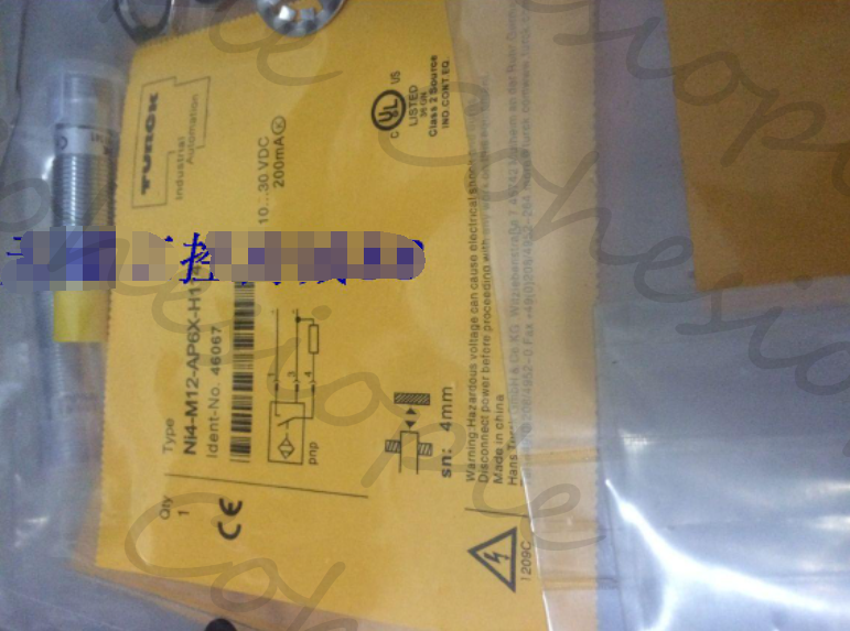 Turck Style Proximity Switch BI3U-M12-AP6X-H1141 – Inductive Sensor, 3mm Range, PNP, 4-Pin, 10-30VDC