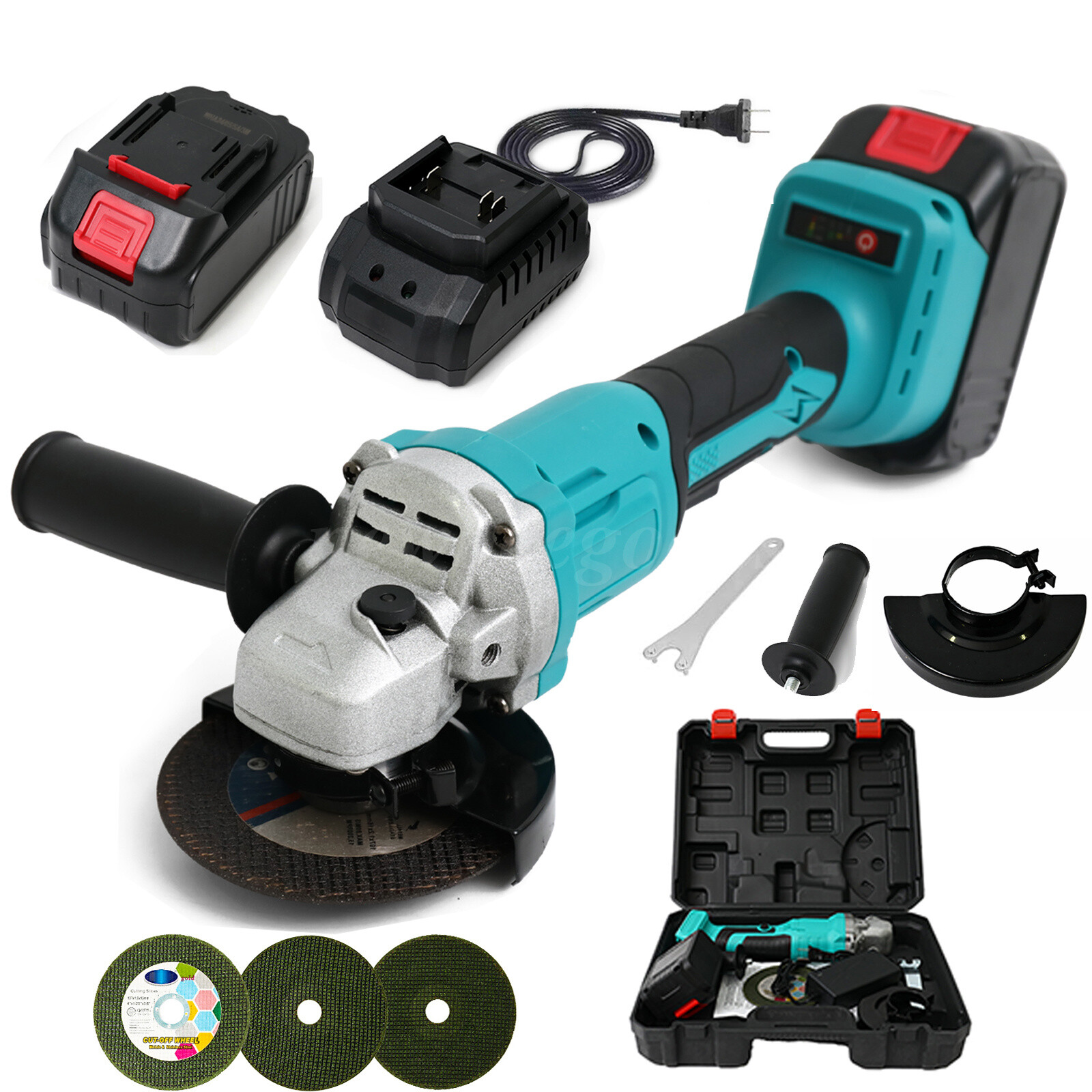 21V Cordless Angle Grinder 9000RPM Brushless Detail Sander W/ 21V MAX Battery