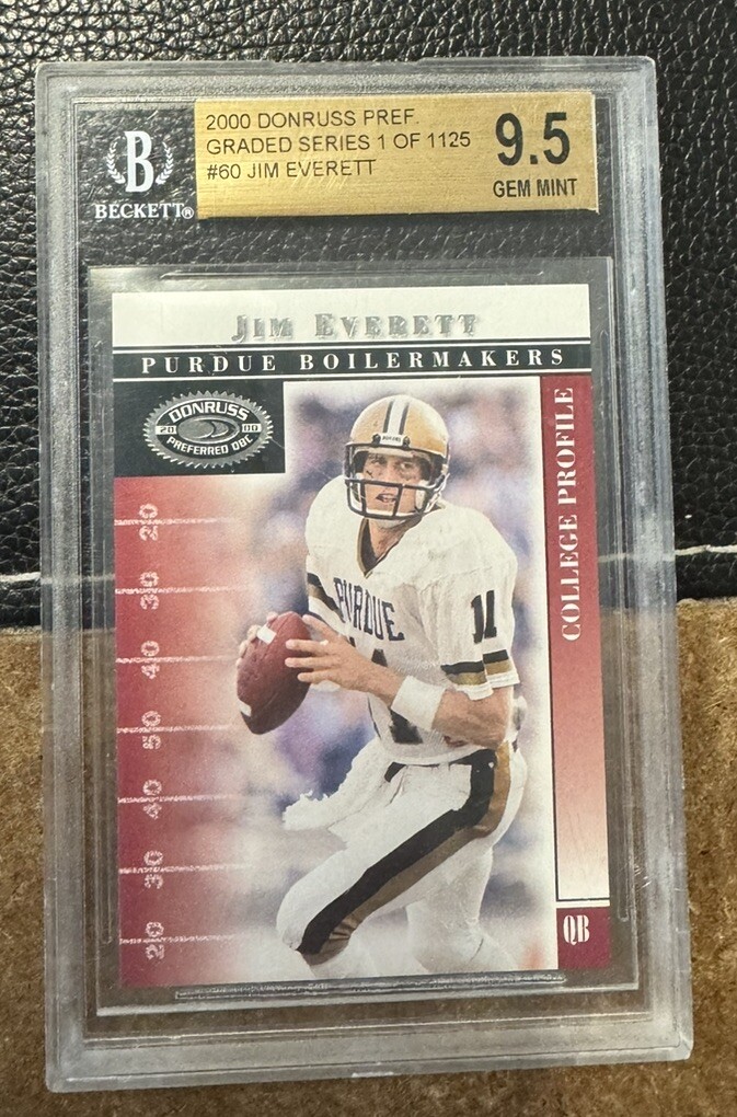 2000 Donruss Preferred College Profile Jim Everett /1125 BGS 9.5 Gem Mint SP