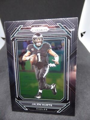 Jalen Hurts 2022 Panini Chronicles Prizm Black Football Card NFL Eagles #PB-1