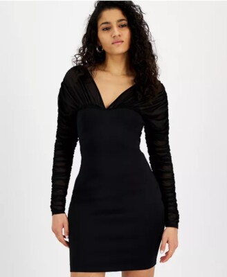 GUESS Women's Long Sleeve Clara Dress SZ14