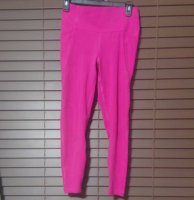 GapFit Women's Pink High Rise Ankle Leggings Pockets Yoga Size S