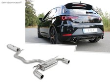 Fox Edelstahl Sportauspuff-Komplettanlage Seat Leon 5F Cupra + R je 100mm