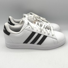 Adidas Grand Court 2.0 Sneakers Mens 10 White Black Stripes GW9195