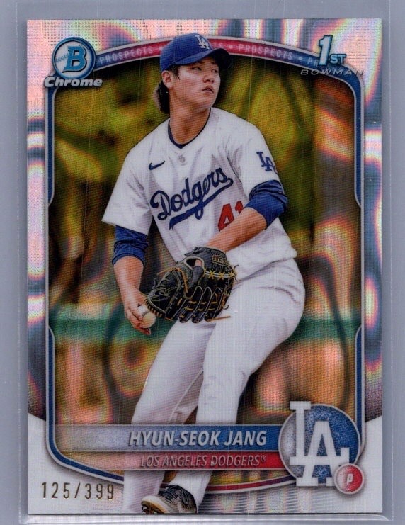 2025 Bowman Chrome Hyun-Seok Jang 1st Bowman Lava Refractor 125/399