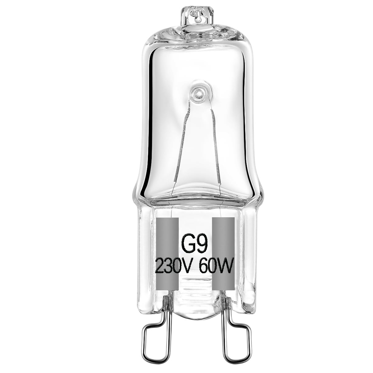 Ampoule halogène G9 60W 2700K en verre clair pour éclat cristallin