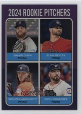 2024 Topps Heritage High Number Hot Box Chrome Purple Refractor Shawn Dubin 2g8