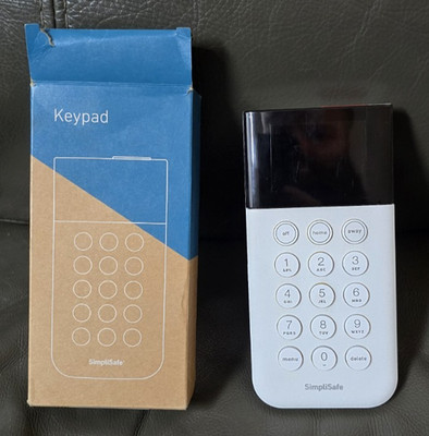 SimpliSafe Home Security System Keypad Remote White Model SSKP3 Tested Works |F2