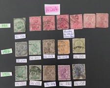 India King George V Stamps 1911-1932, Off Paper.
