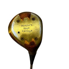 Vintage Custom Built Persimmon Wood Golf Club Brass Soleplate John Wheatley