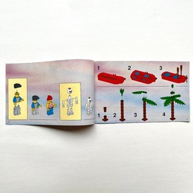 LEGO 6254 Rocky Reef - ONLY Instructions Manual - Vintage Classic Pirates I 1995