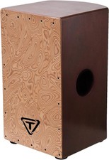 NEW TYCOON LATIN PERCUSSION EXOTIC WOOD CAJON w/ ADJUSTABLE SNARE HAND DRUM