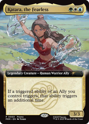 MTG - Katara, the Fearless - ATLA - NM - EN - Foil - URL/Convention Promo