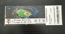 WALKER JENKINS 1ST HIT MLB DEBUT 8/28/2026 WHITE SOX VS. TWINS GAME TICKET