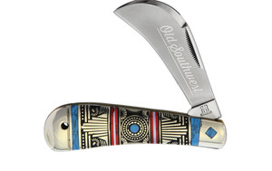 ROUGH RYDER RIDER OLD SOUTHWEST HAWKBILL PRUNER  KNIFE XX 61011 41749