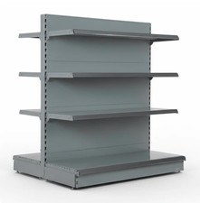 Heavy Duty Supermarket Shelving - 1 Metre Bays - Gondola or Wall Fitting