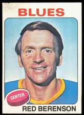 1975-76 TOPPS RED BERENSON ST. LOUIS BLUES #22 EX
