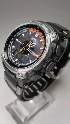 CASIO PROTREK PRW-5000 Outdoor Watch Tough Solar Analog Digital SS Used