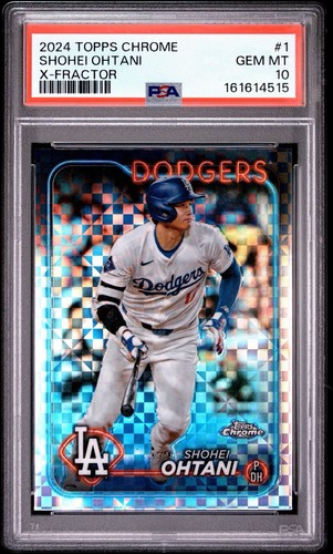 2024 Topps Chrome Shohei Ohtani #1  X-Fractor PSA 10 Los Angeles Dodgers SP