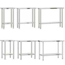 Küchen Arbeitstisch Edelstahl Gastro Tisch Küchentisch Aufkantung Zerlegetisch