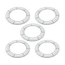 Wreath Frame Set in Dark Green Perfect for Crafting Beautiful Arrangements