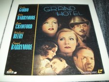 GRAND HOTEL Laserdisc LD EXCELLENT CONDITION VERY RARE GRETA GARBO AND MORE