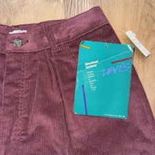 Vtg Levis Corduroy Pants Womens 12 Levi's Directional Cord 80s Deadstock NOS