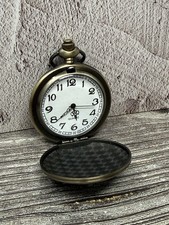 Sun Dial Antique Retro Pocket Watch Stylish Quartz Light Weight Gift