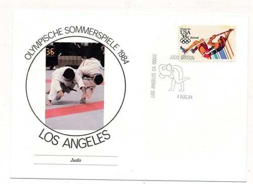 D414448 USA Cover Olympics Los Angeles 1984 Judo