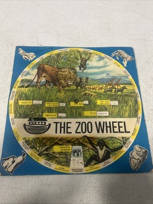 Vintage The Zoo Wheel London Zoo Educational Toy 1960s