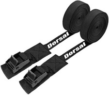 DORSAL Surfboard Kayak SUP Surf Roof Rack Tie Down Straps 15 FT 15', Black